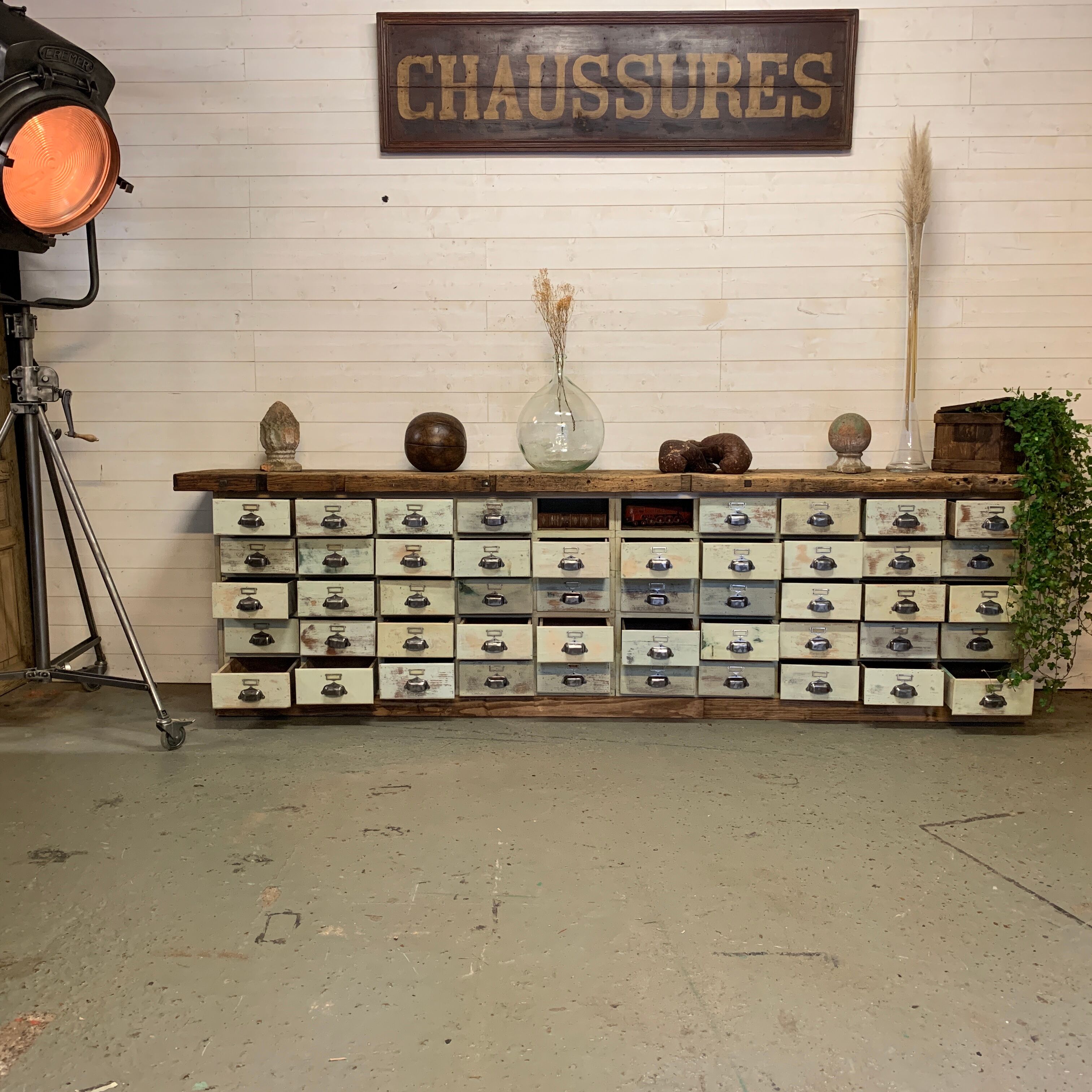 Workshop craft furniture xxl established 48 drawers 1940