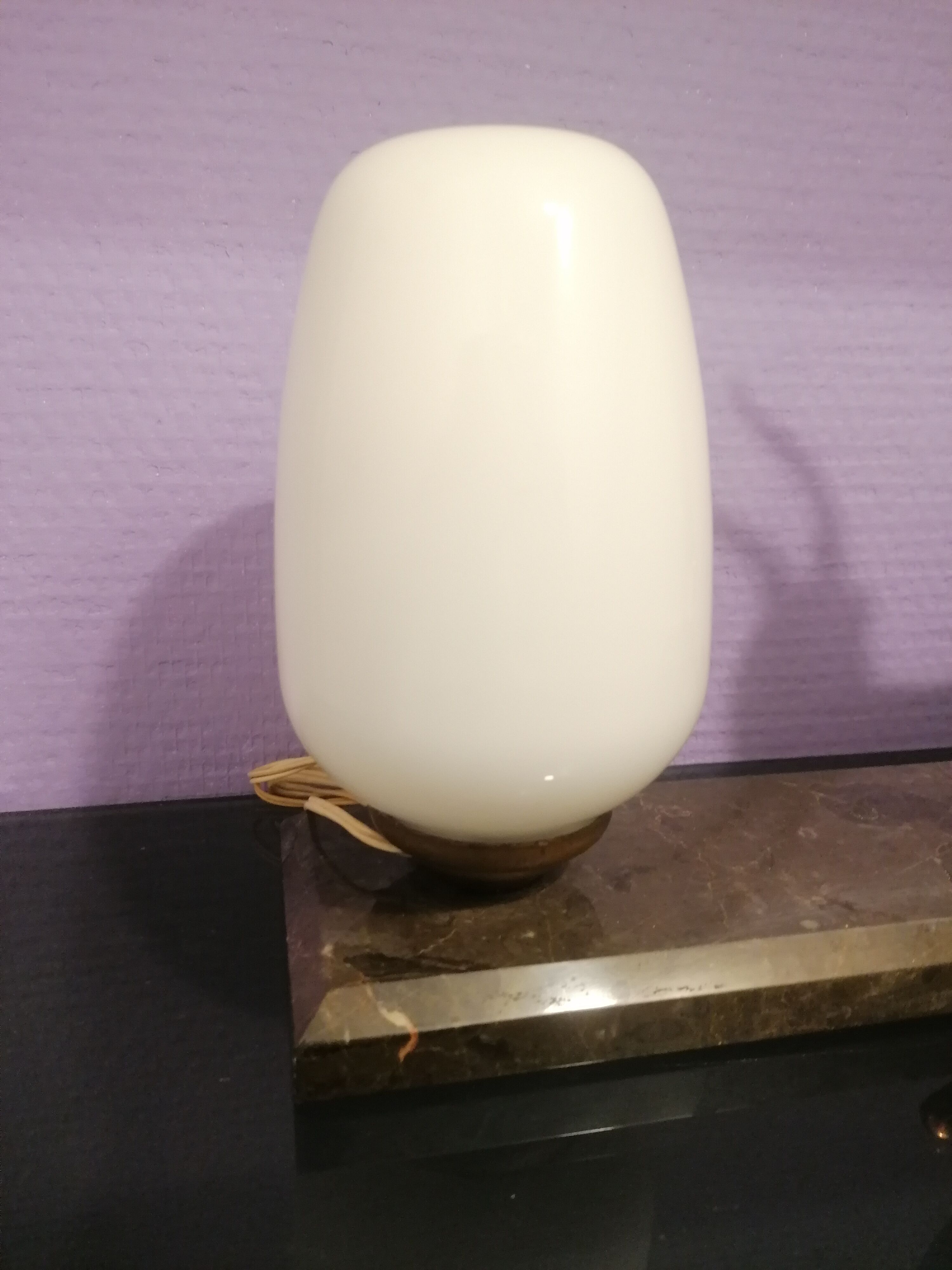 Art deco lamp antilope regulates marble base 1930