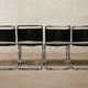 Mies Van Der Rohe Mr10 Cantilever chairs in black leather for Knoll