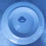 Old Sarreguemines earthenware compote dish, Bertha pattern