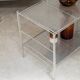 Chrome end table or console, Italy 1970