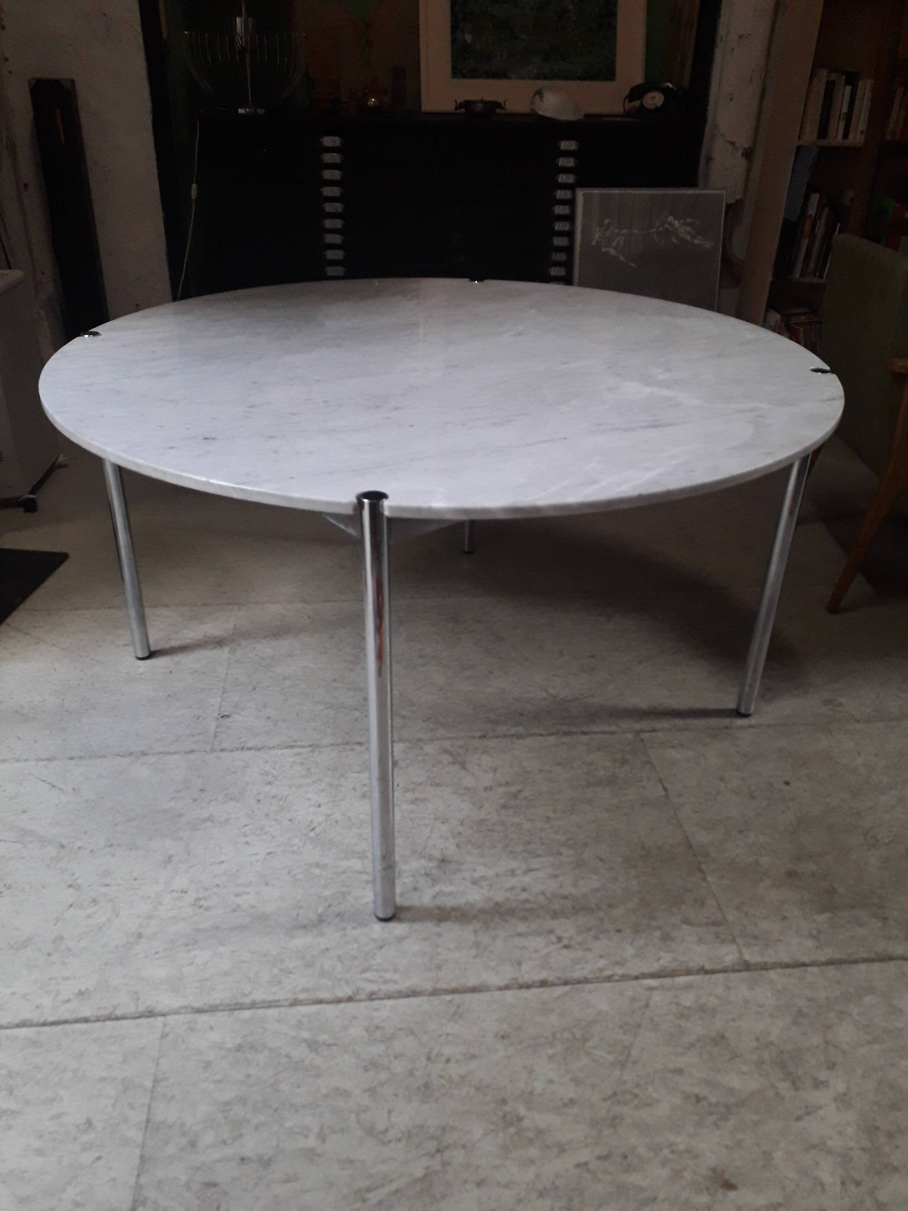 Round table marble 80