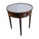 Table bouillotte, guéridon de style Louis XVI en marbre et laiton