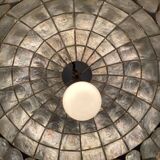 Grande lampe nacré et laiton