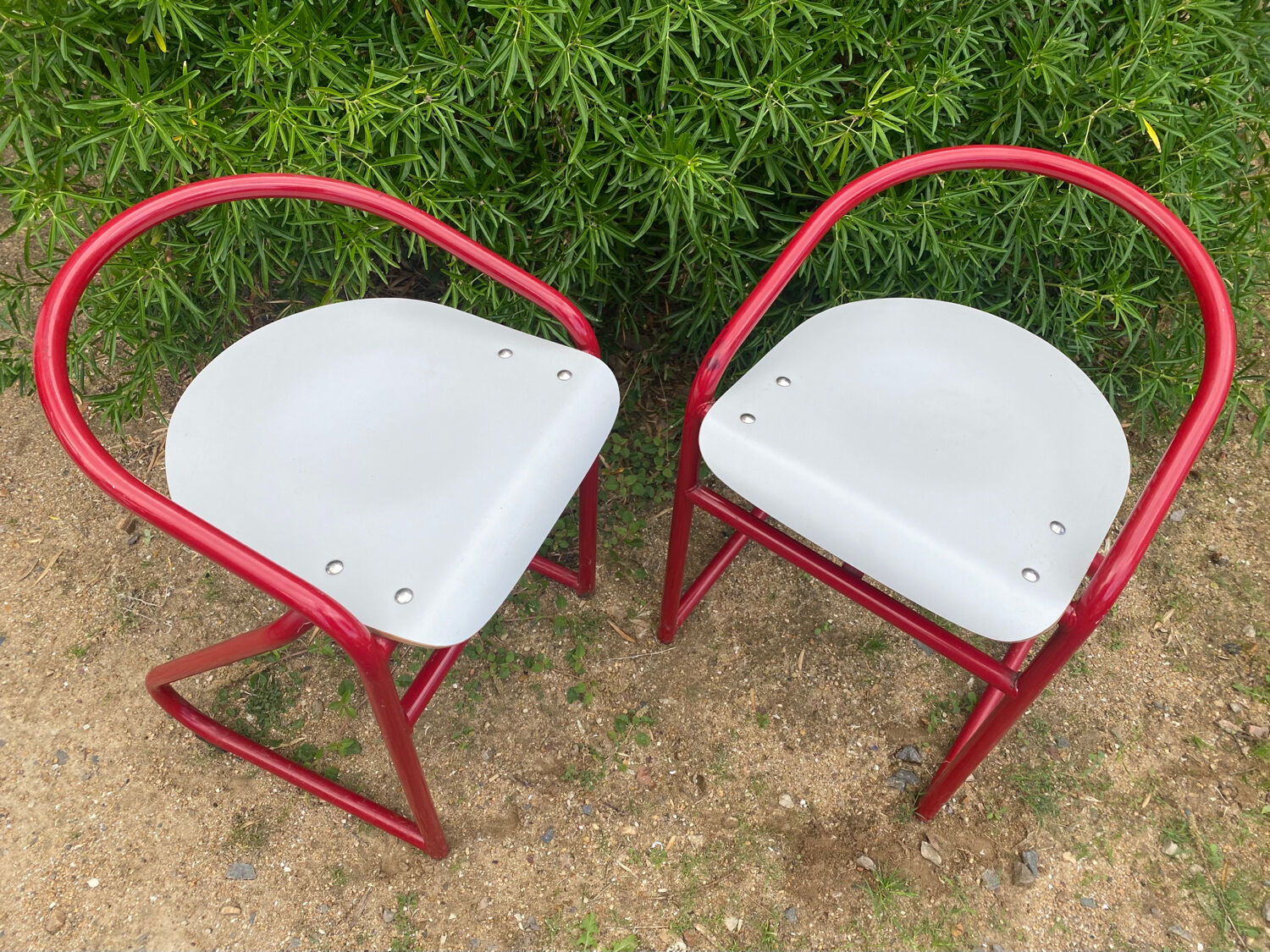 Pair of Samo 80's high stool lab chairs
