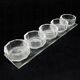 J4i art deco set of crystal salt shakers