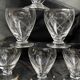 Série de 6 verres anciens gravés
