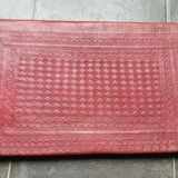 Hammered leather desk pad