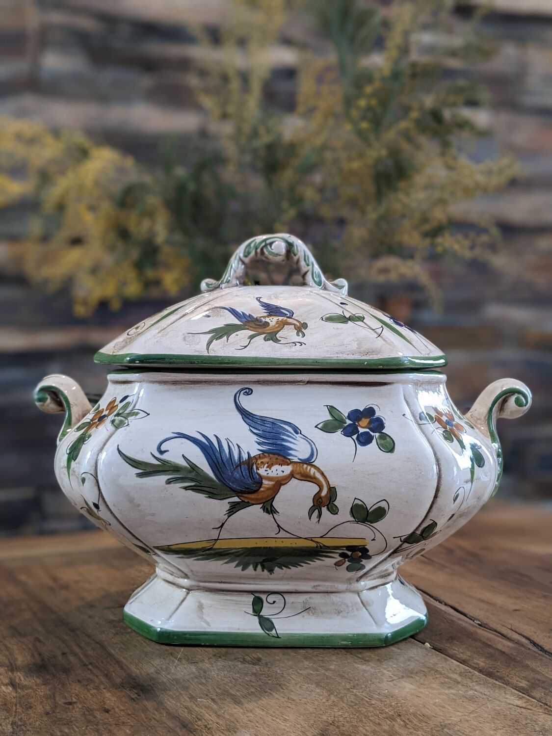 Ancient ceramic tureen Capodimonte Italy