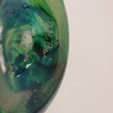 Multicolored glass paste vase signed Gabriel Milesi master glassmaker