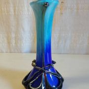 Art Nouveau vase in Biot glass by J.M. OPERTO - mid 20th century