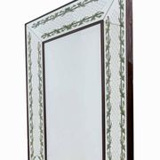 Luigi Brusotti Mid-Century Modern Italian Decorated Mirror, 1940s