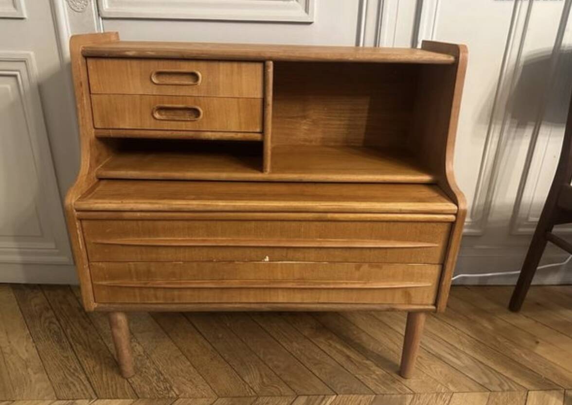 Bureau secrétaire enfant Vintage