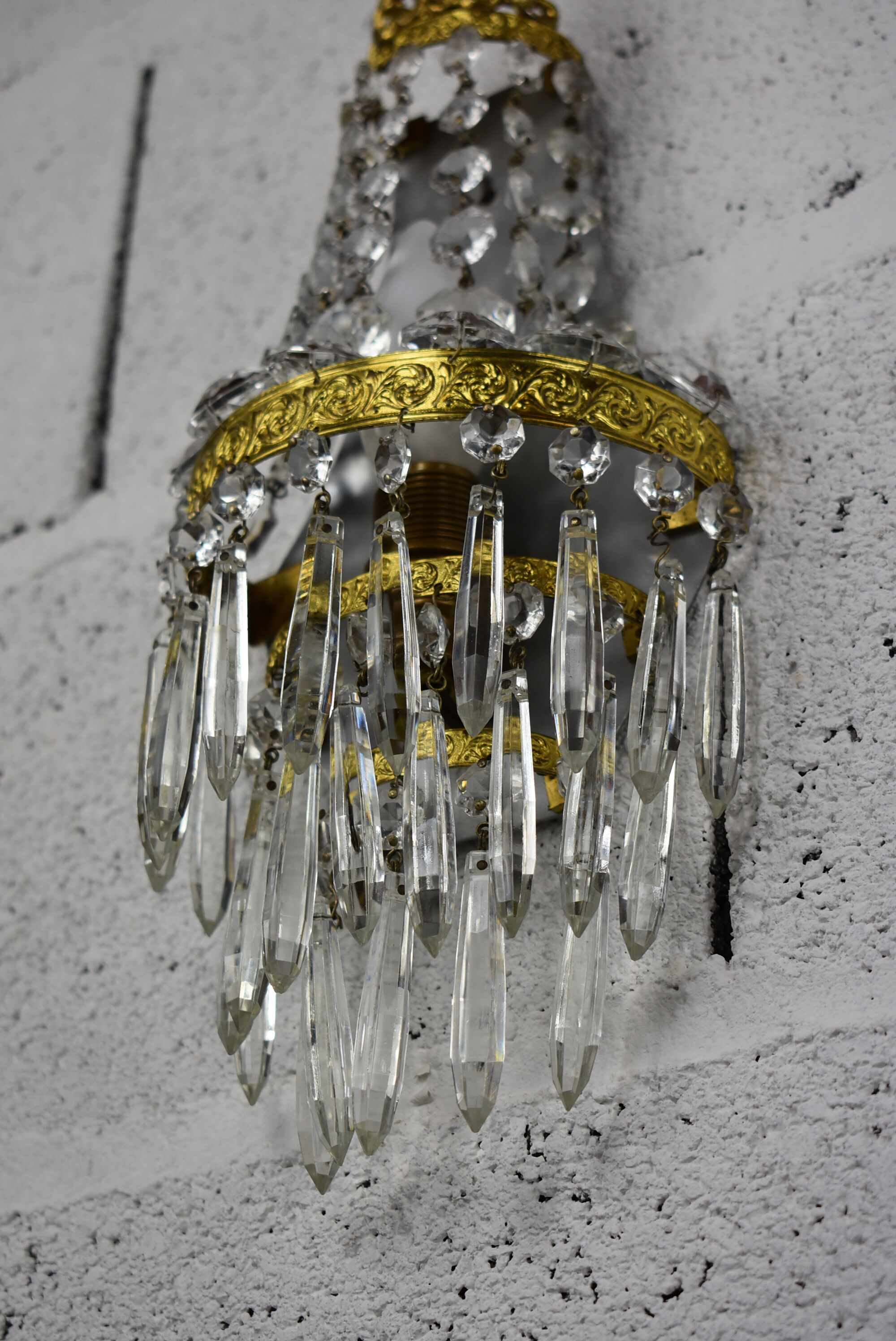 Pair of vintage stamps lamps