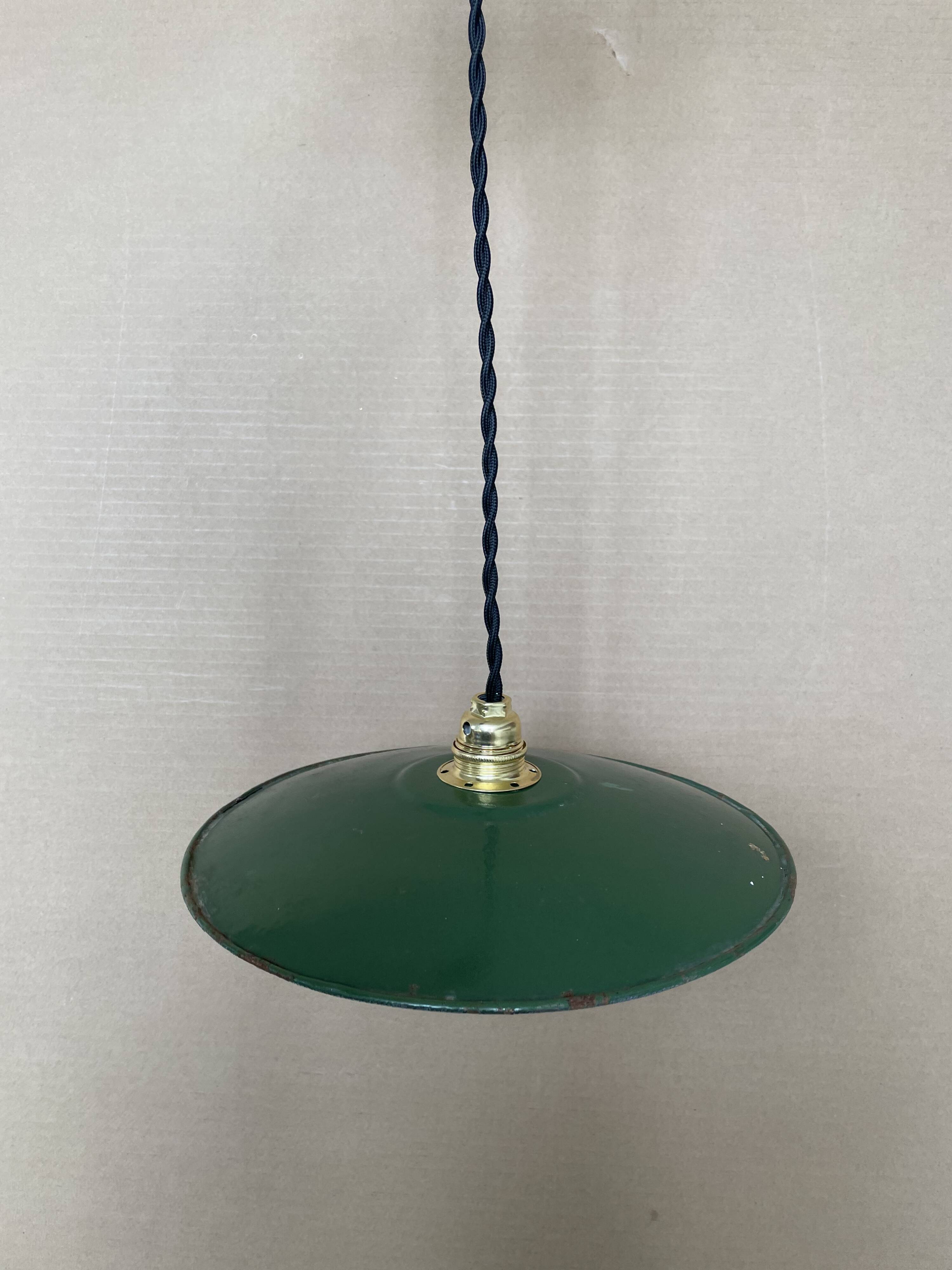 Old industrial pendant light