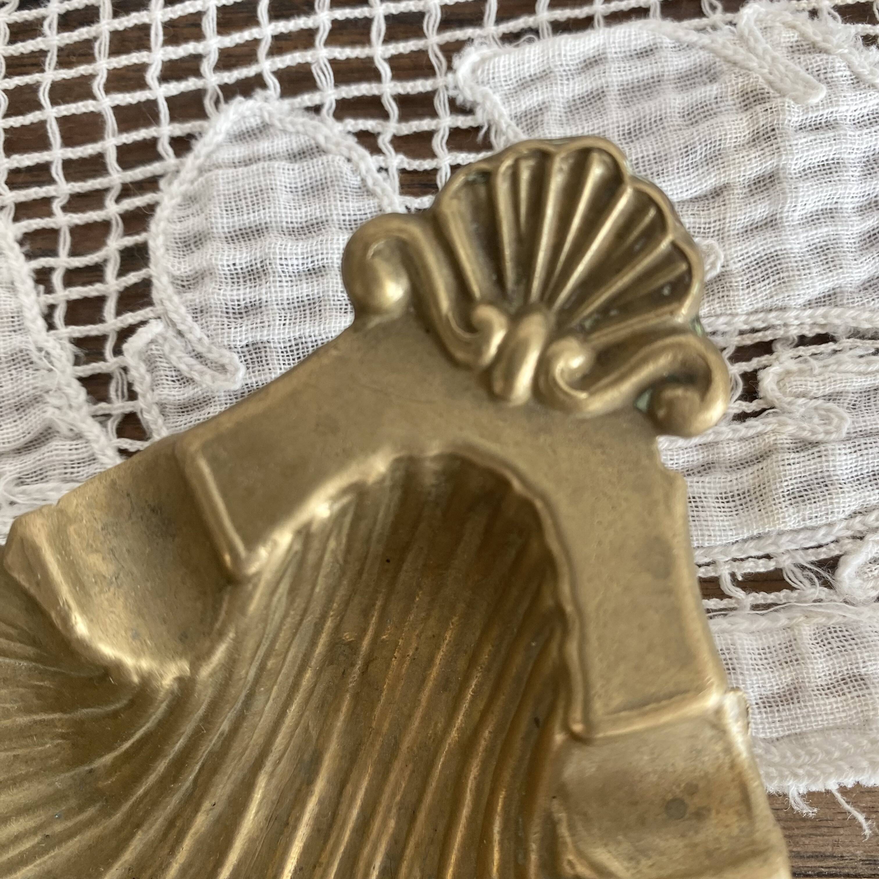 Cendrier en laiton coquillage, coquille St Jacques