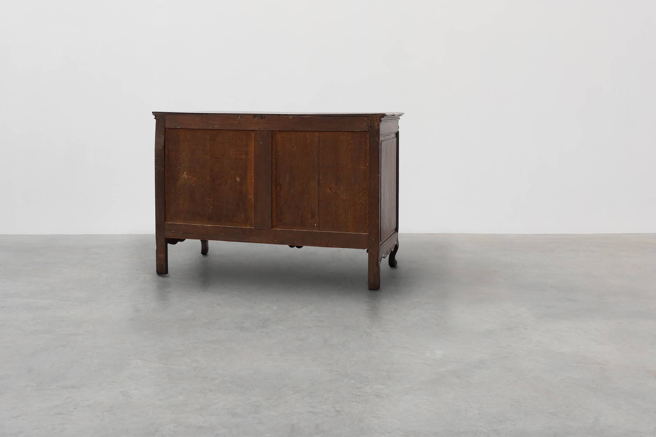 French 18th Century hand crafted oak chest of drawers in Louis XV style