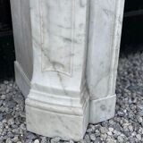 Louis XV Style Fireplace In Carrara Marble