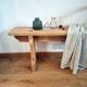 Old farmhouse bench in knotted pine