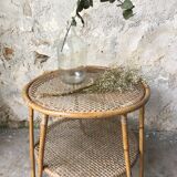 Rattan and wicker coffee table