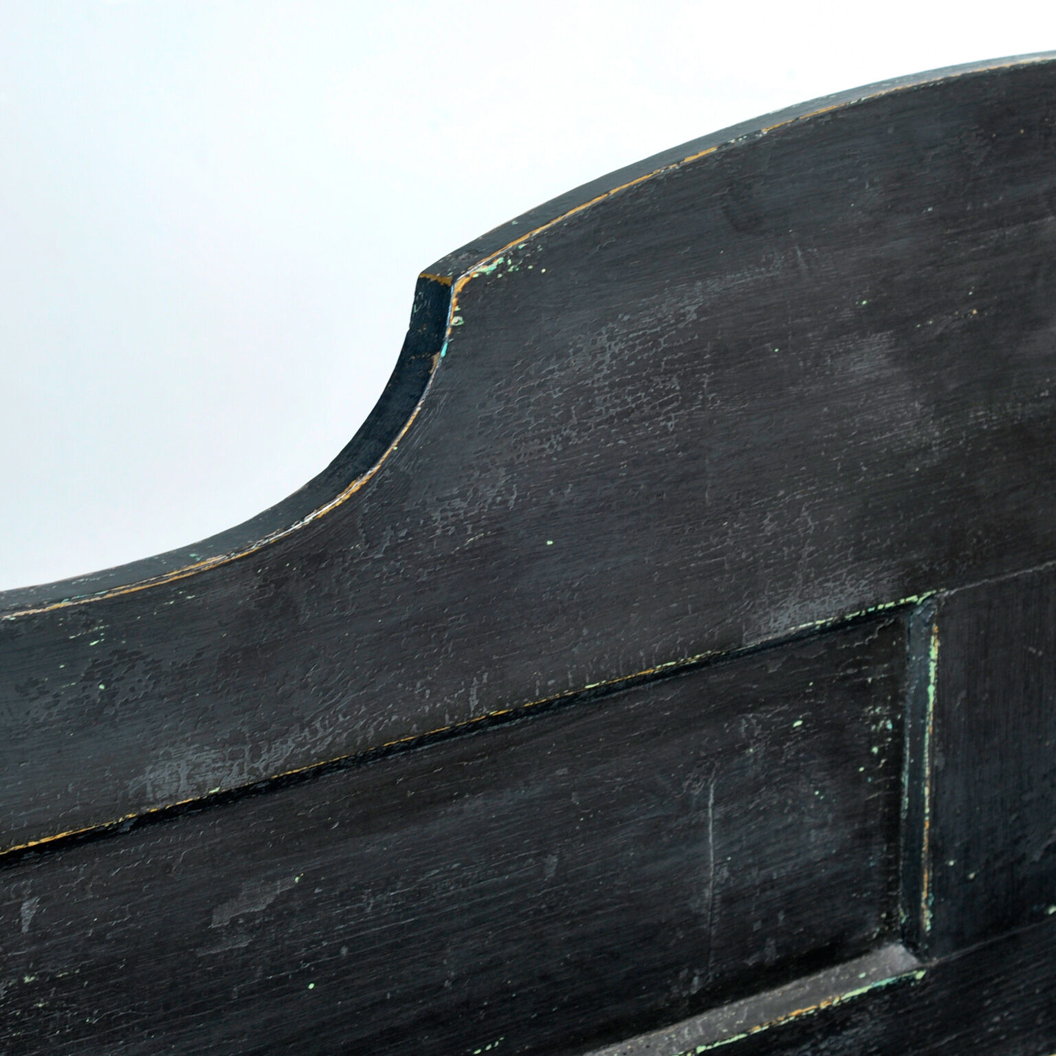 Antique pine drop-top bench, 1900s