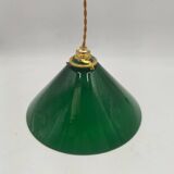 Green opaline pendant light