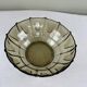 Smoked glass Art Deco salad bowl