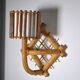 Pair of rattan sconces 1960