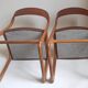 Pair of chairs Baumann sled feet 60s