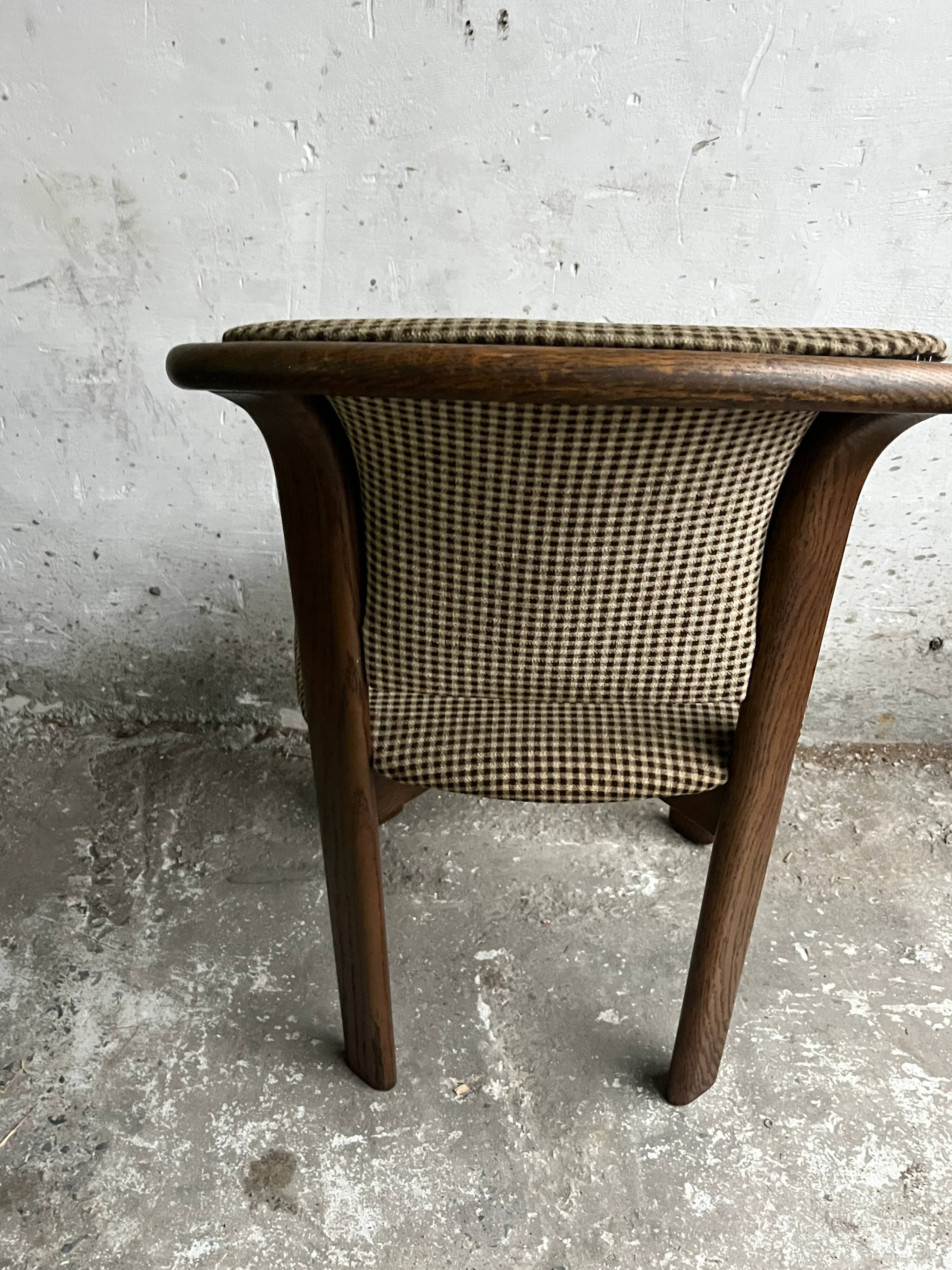 Vintage dining chairs with curved backrest – set of 6