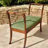 Empire Style Mahogany Swan Neck Bench