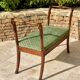 Empire Style Mahogany Swan Neck Bench