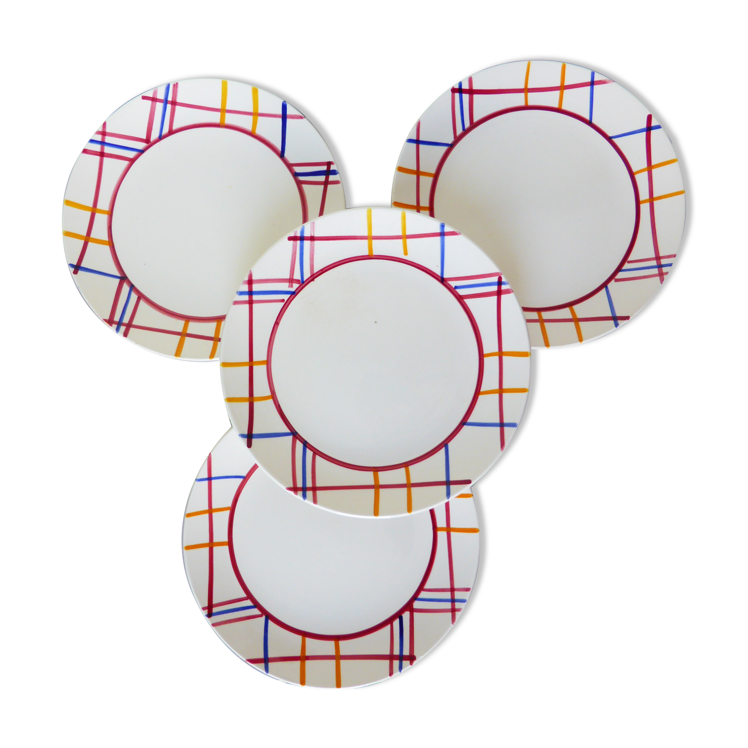 4 serving plates from the Gien Malvina model 2008167