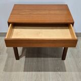 Scandinavian teak bedside table – made in Denmark – 1960s