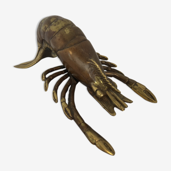 Lobster patinated brass