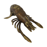 Langouste en laiton patiné