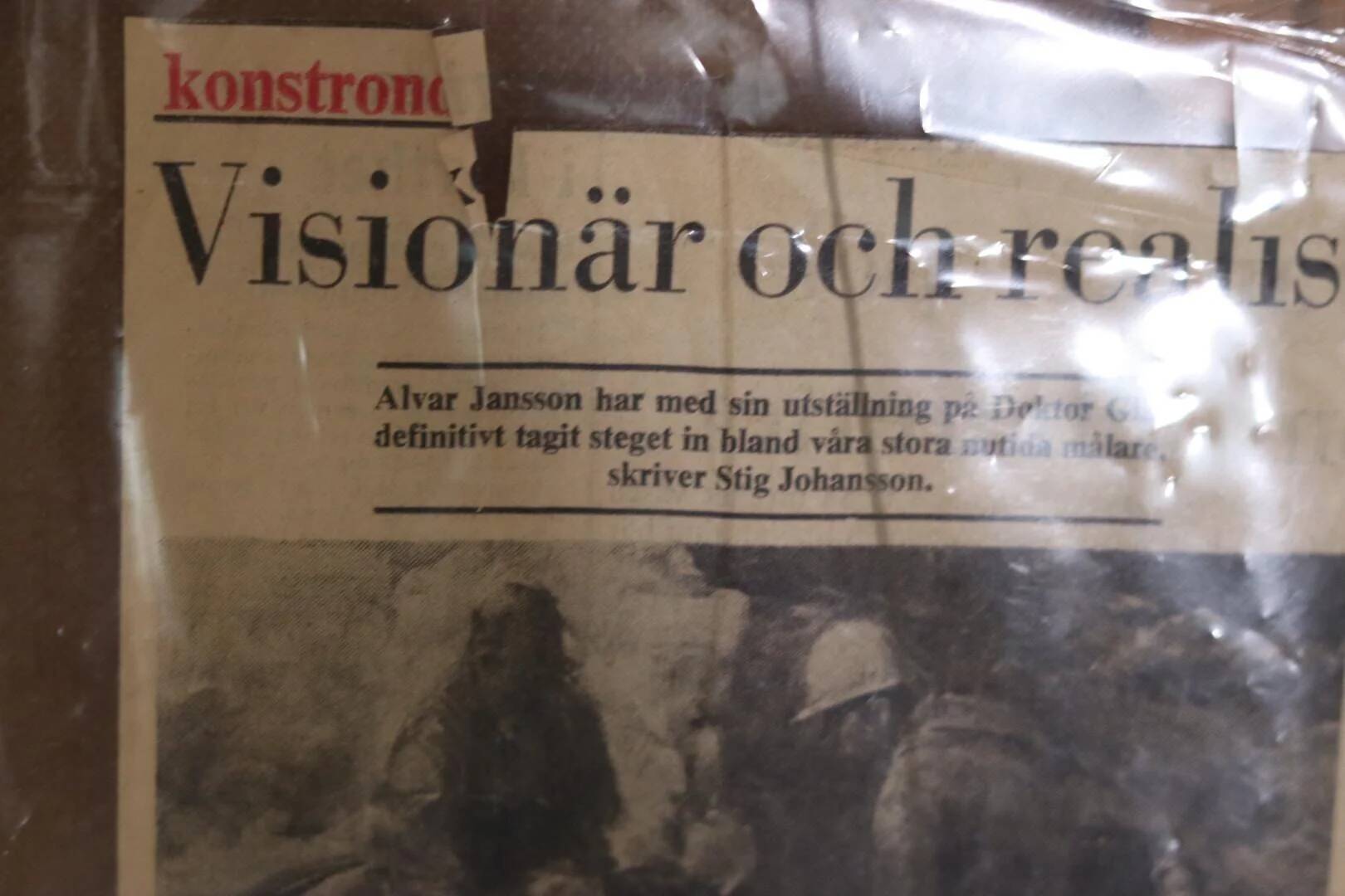 Swedish Oil on Canvas – "Obscured by Trees" by Alvar Jansson