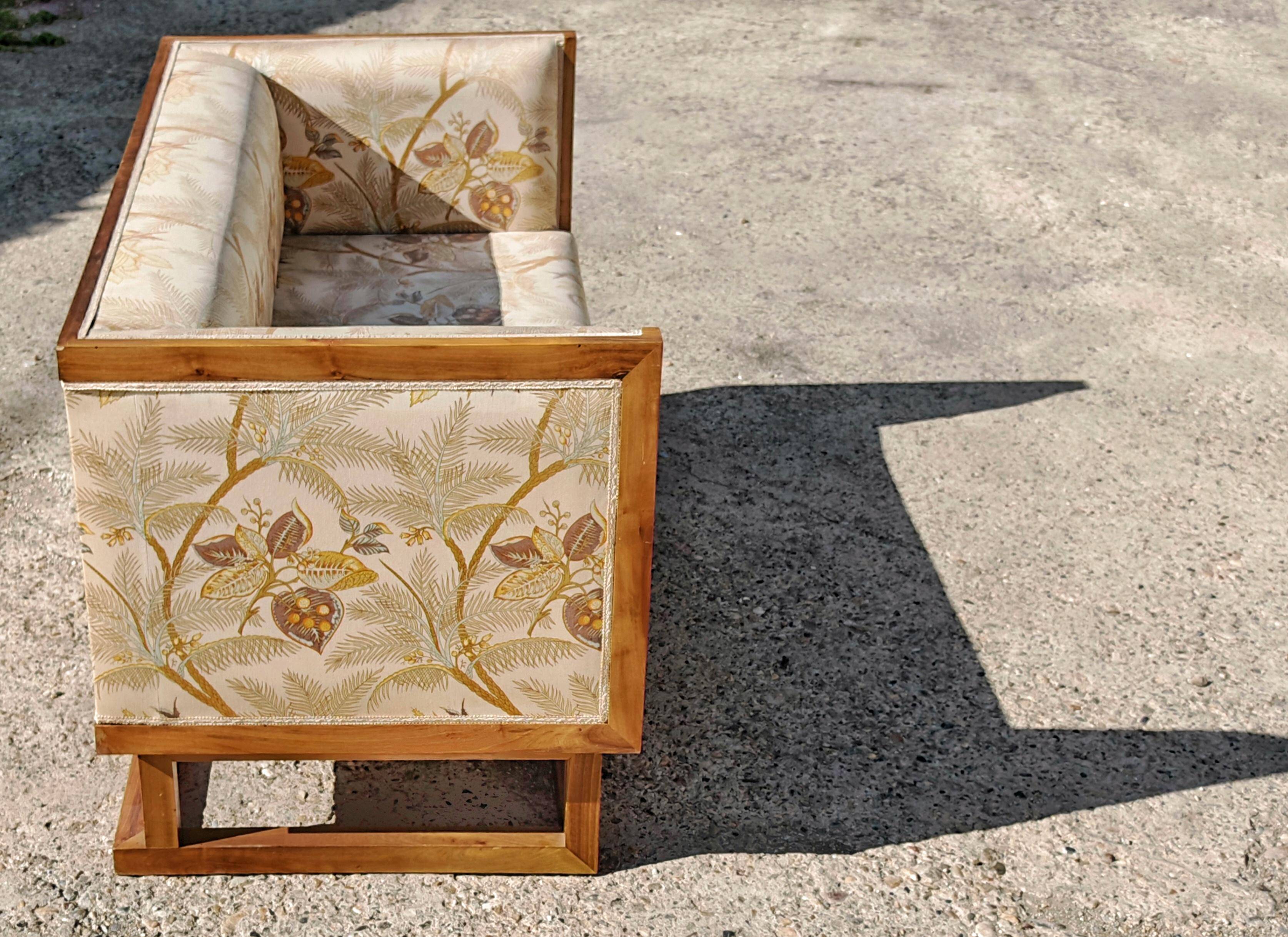 Jugendstil canapé by Josef Hoffmann 1902 by Wittmann 1980s