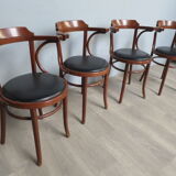 4 vintage bistro armchairs