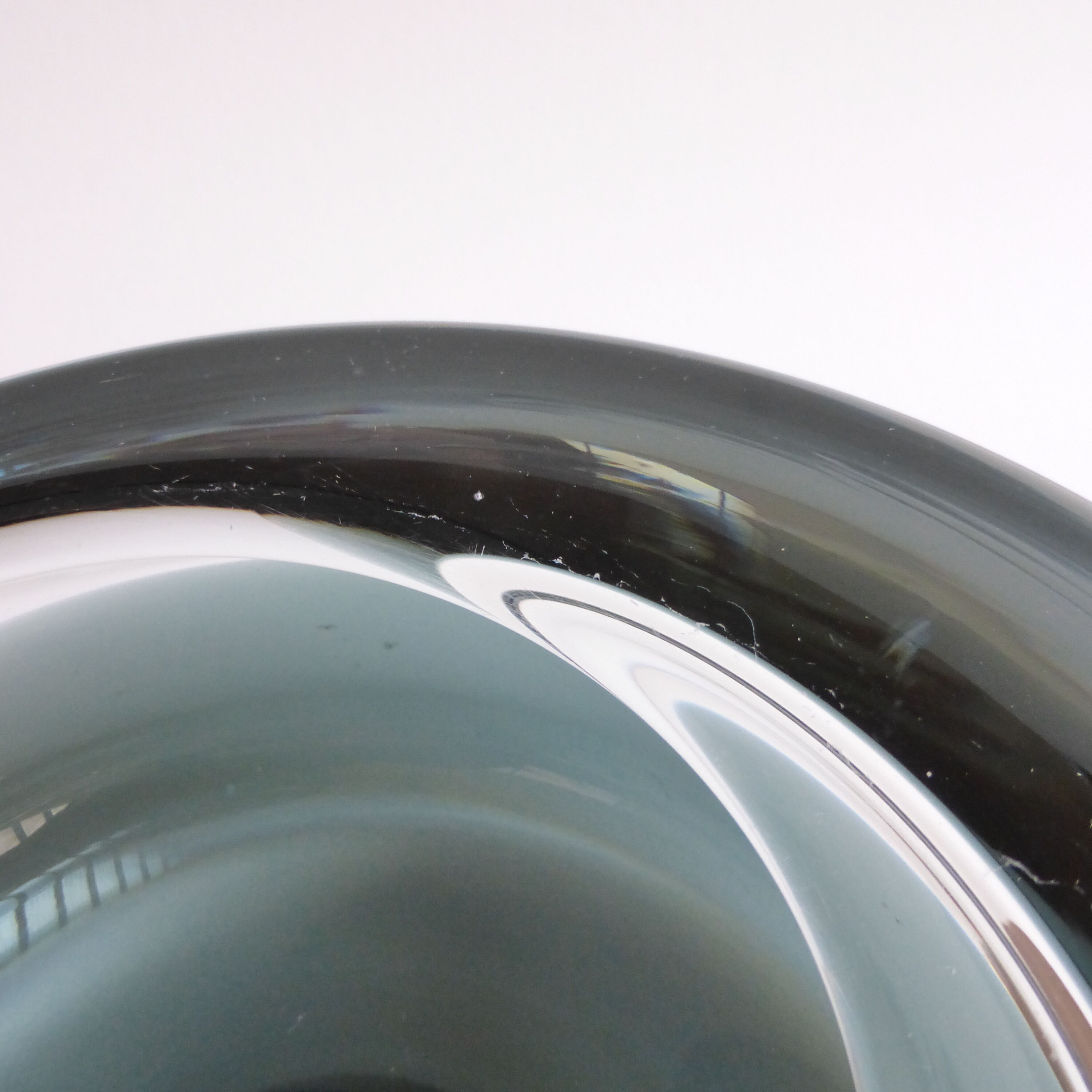Scandinavian double-layered glass ashtray Per Lütken, 1960's