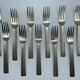 Silverware art deco 1930 forks and spoons metal argente alfenide