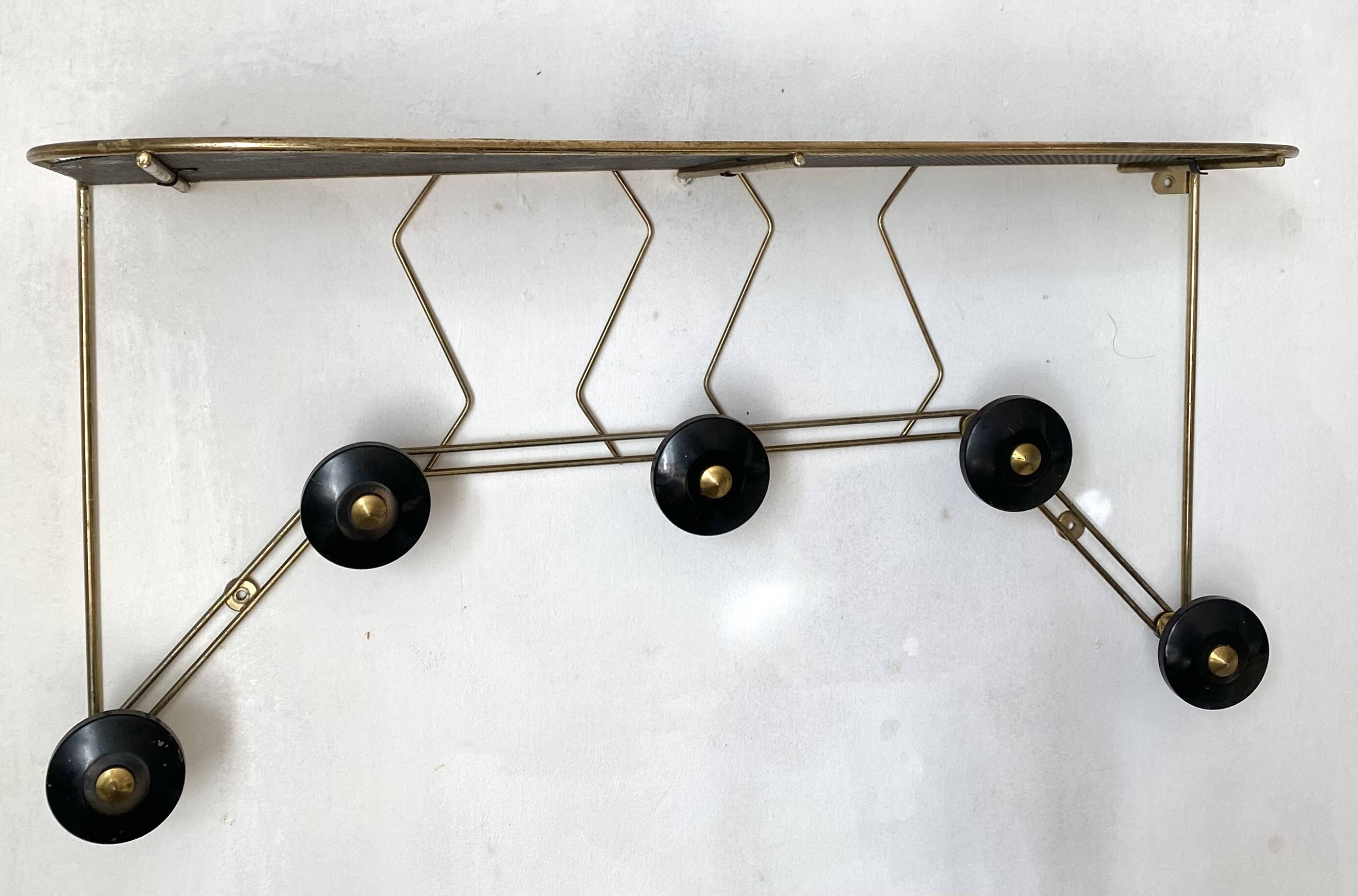 Mid century wall coat rack