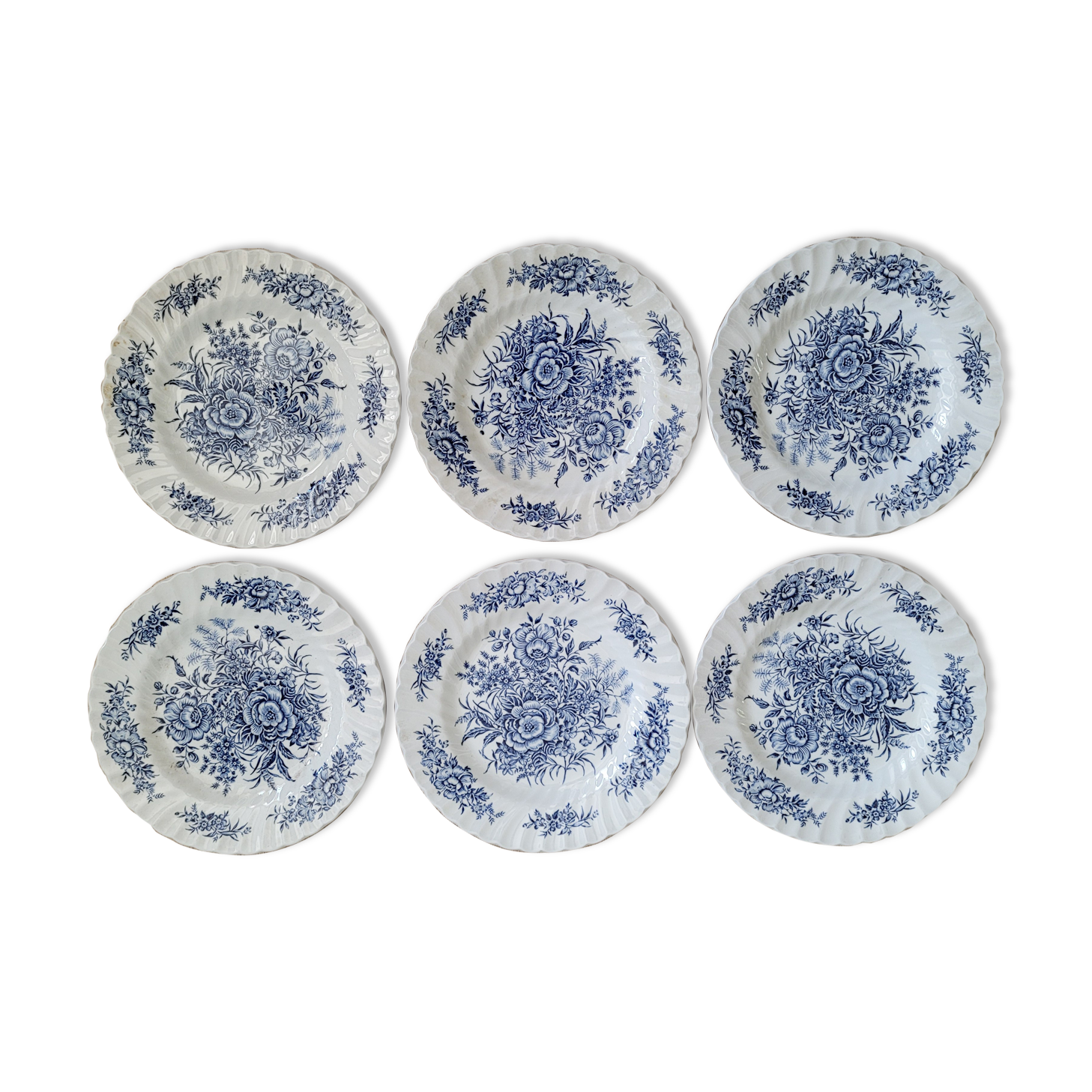 Set 6 plates Beacon Hill