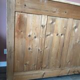 Parisian buffet with white beige patina