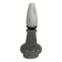 Vintage ceramic and opaline lamp