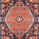 Persian oriental carpet, ancient Iranian Malayer: 0.90 x 1.40 metres