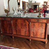 Empire mahogany sideboard with marble top