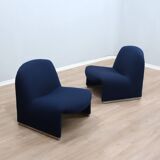 1970s Alky Armchairs by Giancarlo Piretti for Castelli. Restored Pair
