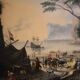 17th century Flemish painting, large landscape with sailing ships