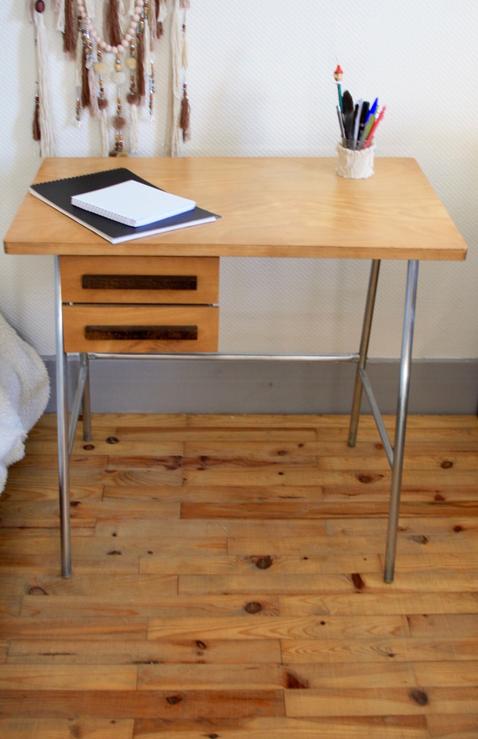 Bureau moderniste métal bois